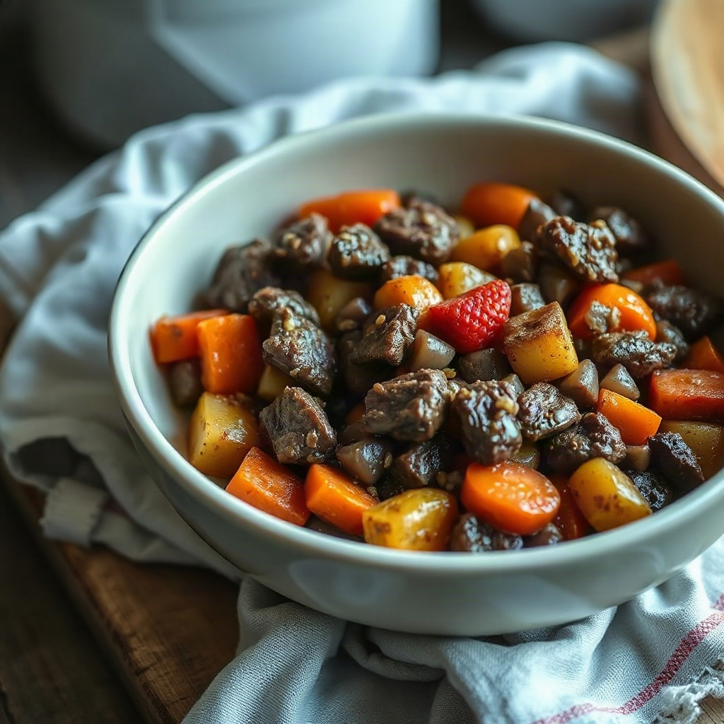 In a bowl, separate grains that hold and browned, a warm brown.