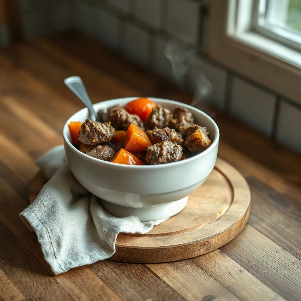 In a bowl, separate grains that hold and browned, a warm brown.