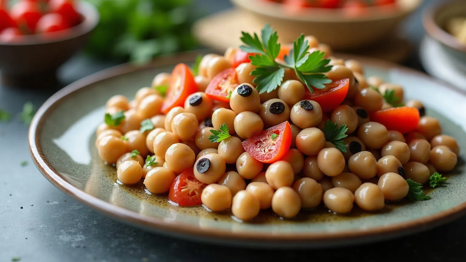 Black-eyed pea salad
