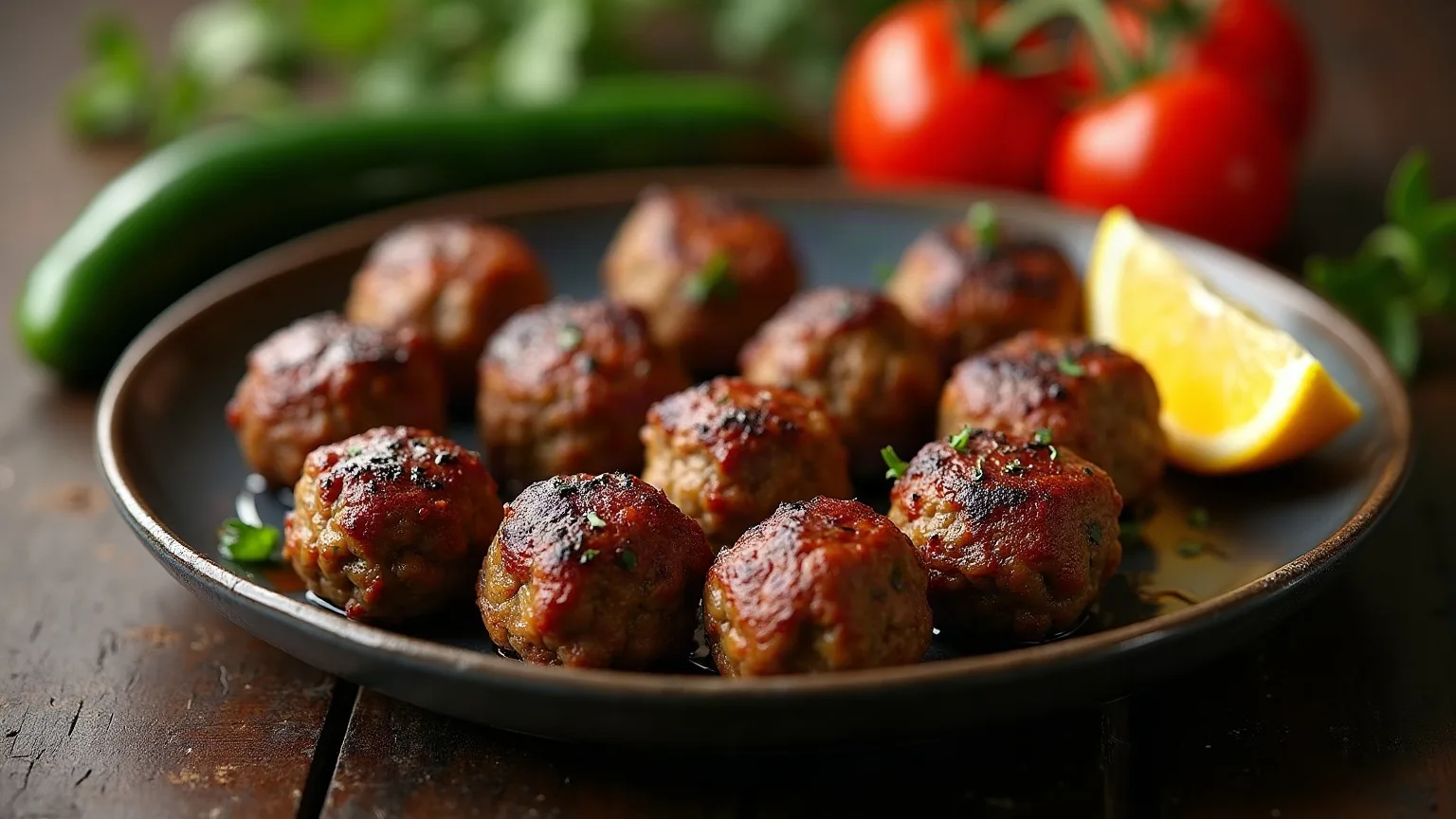 Pan-fried meatballs